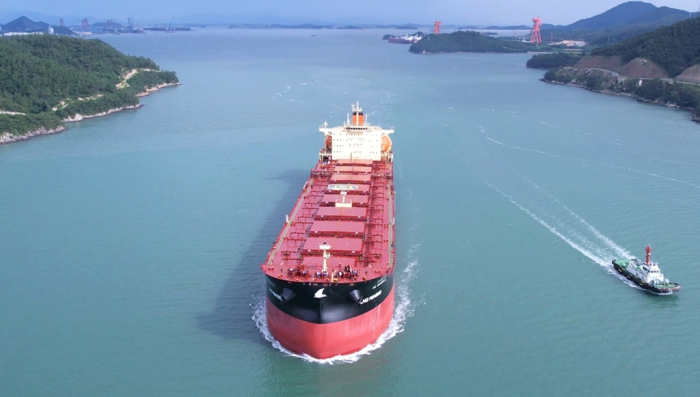 An　LNG-powered　bulk　carrier　with　AI　systems,　developed　by　Hyundai　Samho　Heavy
