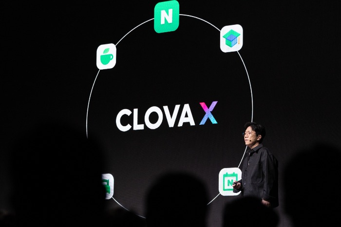 HyperCLOVA　X　introduction　at　Team　Naver　Conference　Dan　23　on　Aug.　24,　2023　(Courtesy　of　News1　Korea)