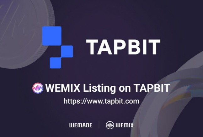 WEMIX　listed　on　US　virtual　asset　exchange　Tapbit　