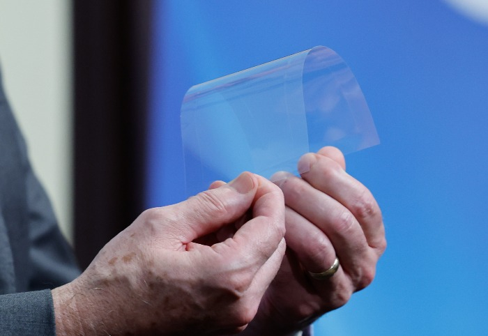 The next-generation ultra-thin bendable glass developed by Corning