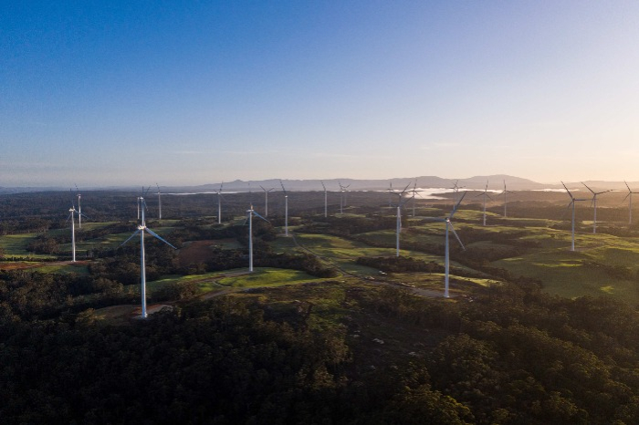 Granville Harbour Wind Farm in Tasmania (Courtesy of Palisade)