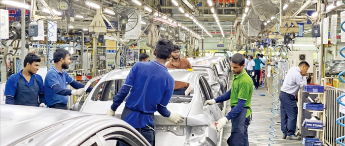 Hyundai　Motor's　No.　2　plant　in　Chennai,　India