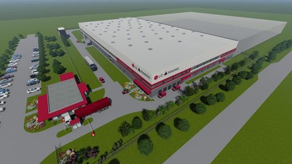 A　rendering　of　LG　Magna’s　plant　in　Hungary　(Courtesy　of　LG　Magna)