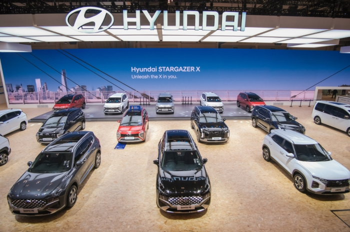 Hyundai　showcases　the　Stargazer　X　and　other　cars　at　GIIAS　2023,　Indonesia's　largest　auto　show