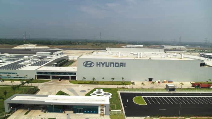 Hyundai　Motor’s　manufacturing　plant　in　Deltamas　industrial　complex