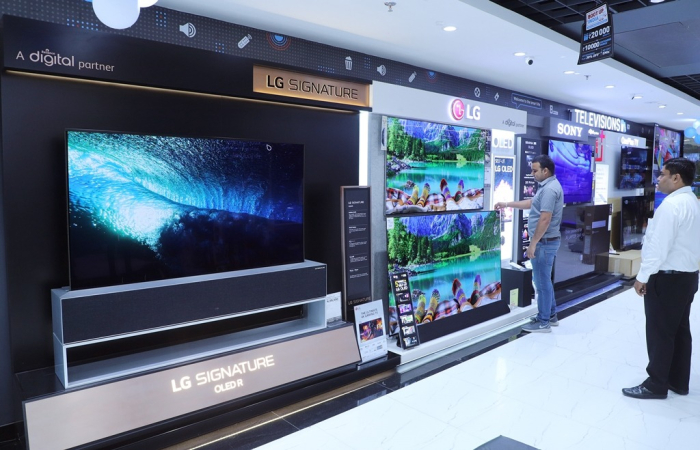 LG　Electronics　showroom　in　Delhi　(Courtesy　of　LG　Electronics)