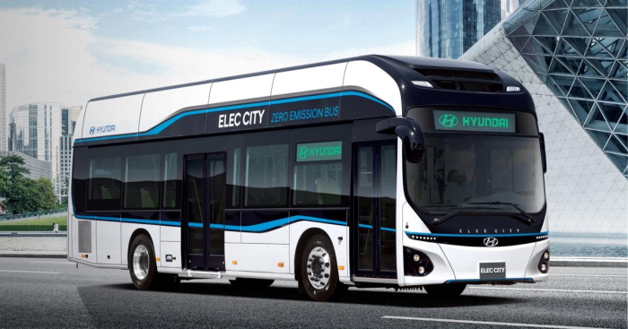 Hyundai's　hydrogen　fuel　cell　electric　bus　Elec　City