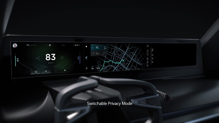 Switchable privacy mode in 'On' position