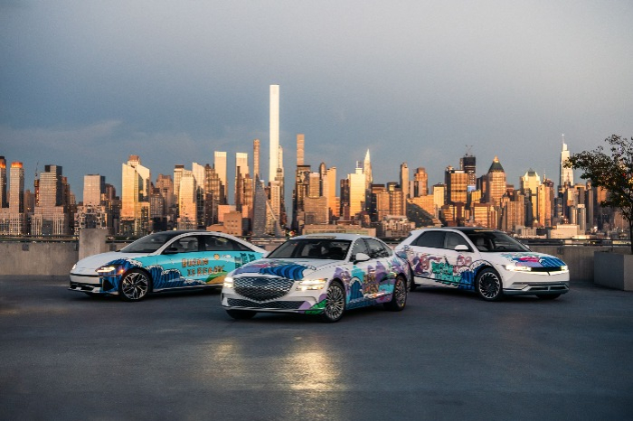 Hyundai promotes Busan’s bid for 2030 Expo in New York with art cars