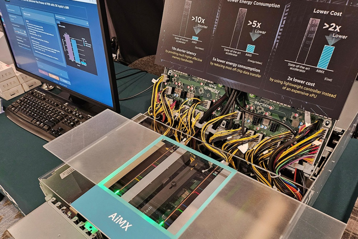 SK Hynix demonstrates a large AI language model with AiMX that uses GDDR6-AiM at AI Hardware & Edge AI Summit 2023