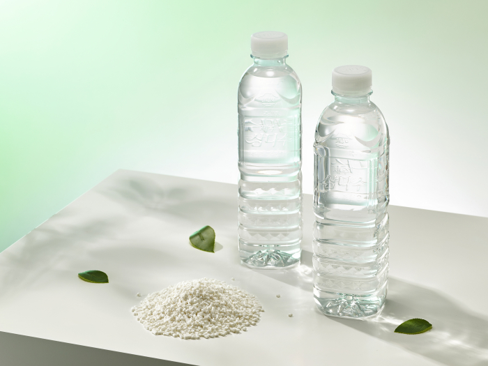 Recycled PET bottles produced by SK Chemicals