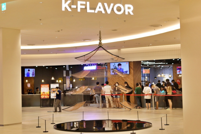 Restaurant　area,　K-Flavor,　in　Lotte　Mall　West　Lake　Hanoi