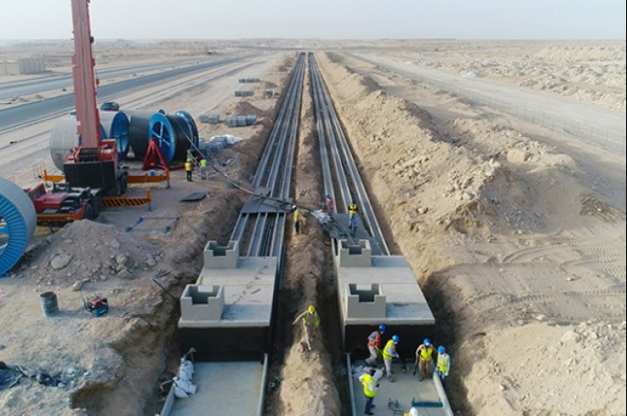 Taihan　Cable's　power　grid　construction　site　in　Kuwait　(Courtesy　of　Taihan　Cable)