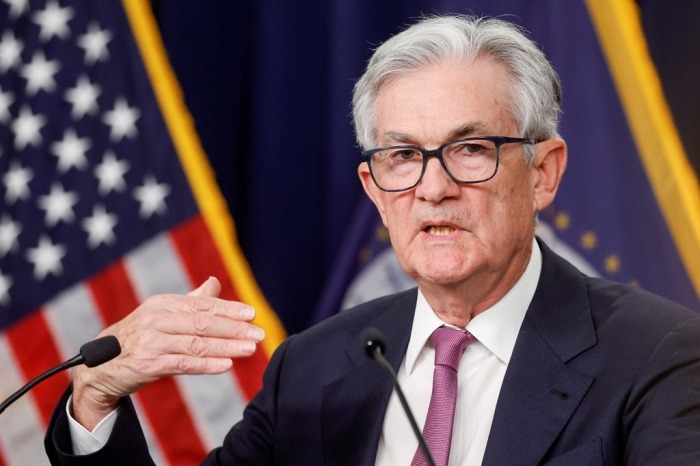 US　Fed　Chair　Jerome　Powell　(File　photo,　courtesy　of　Reuters,　Yonhap)