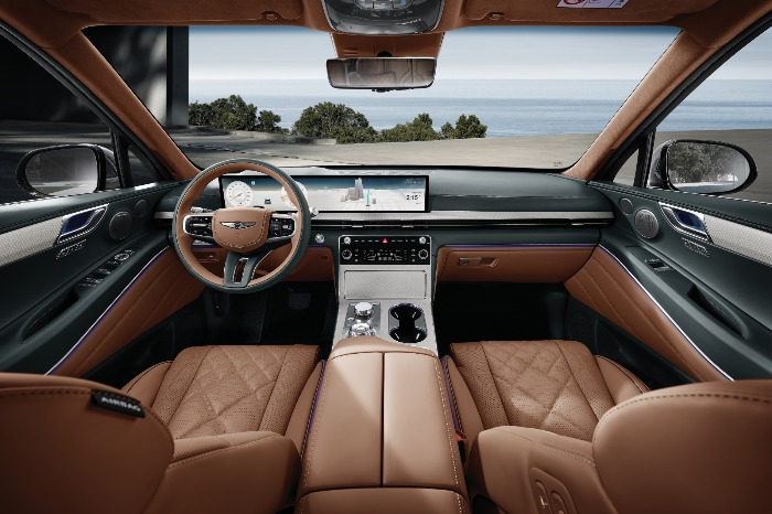 Interior of GV80 redesigned model