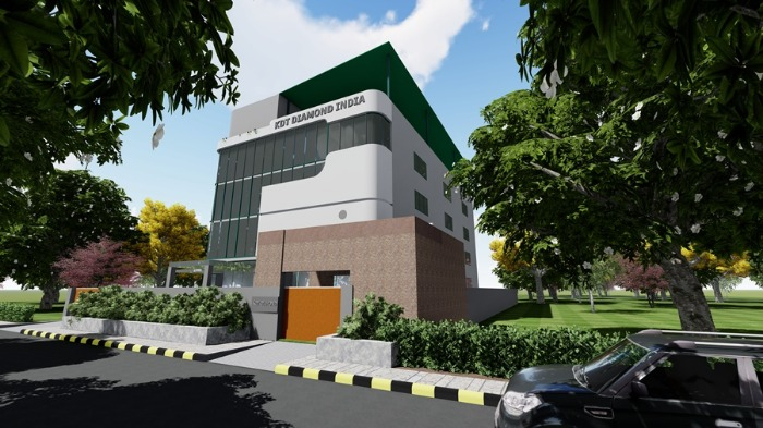 A　rendering　of　KDT　Diamond's　plant　to　be　constructed　in　India