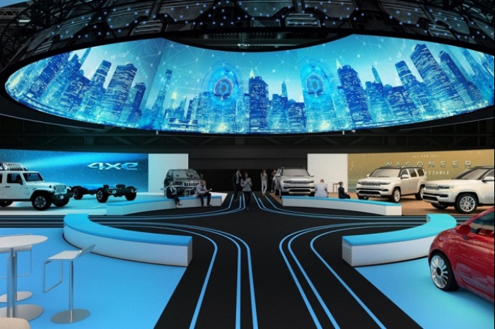 Stellantis　showcases　its　EVs　at　CES　2022　in　Las　Vegas　in　January　(Courtesy　of　Stellantis)