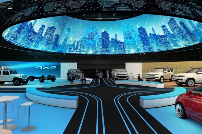 Stellantis showcases its EVs at CES 2022 in Las Vegas in January (Courtesy of Stellantis)