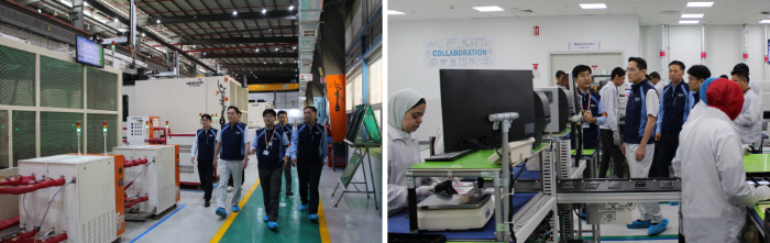 Samsung　Electronics'　Executive　Chairman　Jay　Y.　Lee　visits　Samsung　Electronics'　TV　and　tablet　PC　manufacturing　factory　in　Beni　Suef　Governorate,　Egypt　on　Oct.　1　(Courtesy　of　Samsung　Electronics)
