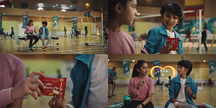 Lotte　Choco　Pie　ads　in　India　(Courtesy　of　Lotte　Wellfood)