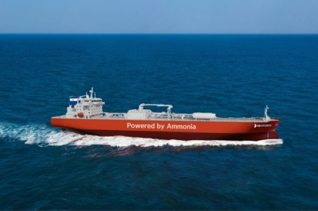 HD　KSOE　builds　world’s　first　mid-size　ammonia-fueled　vessel