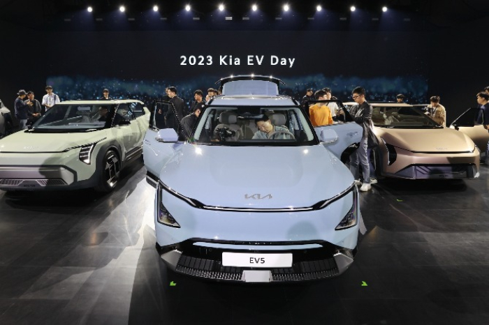 Kia　EV　Day　in　Seoul　on　Oct.　12,　2023　(Courtesy　of　Yonhap)