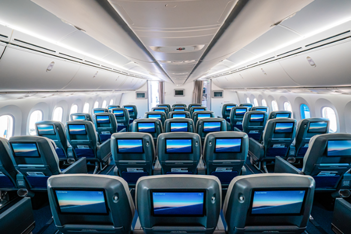 Air　Premia's　premium　economy　class　seats　(Photo　captured　from　Air　Premia) 