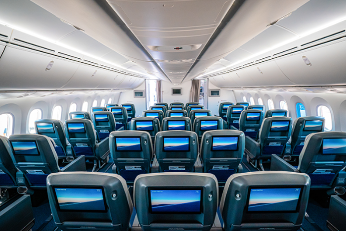 Air Premia's premium economy class seats (Photo captured from Air Premia)