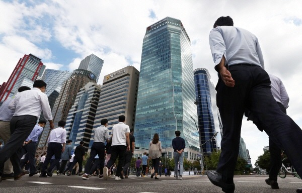 Korea's　business　district　in　Yeouido