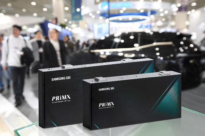 Samsung　SDI's　sixth-generation　prismatic　batteries　on　display　at　IAA　Mobility　2023