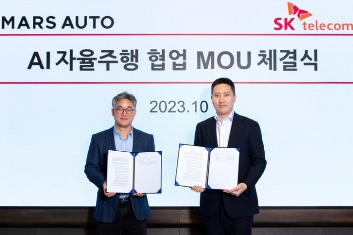SK Telecom, Mars Auto to advance self-driving large trucks
