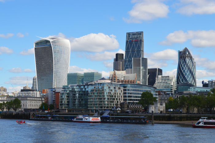 Financial district in London (Courtesy of Getty Images)