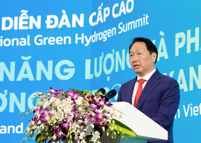 SK Group Chairman Chey Tae-won on Oct. 28
