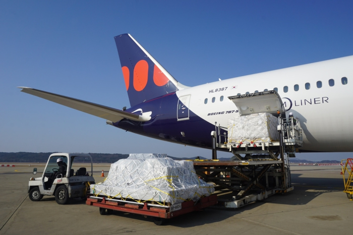 Air Premia's B787-9 cargo airplane