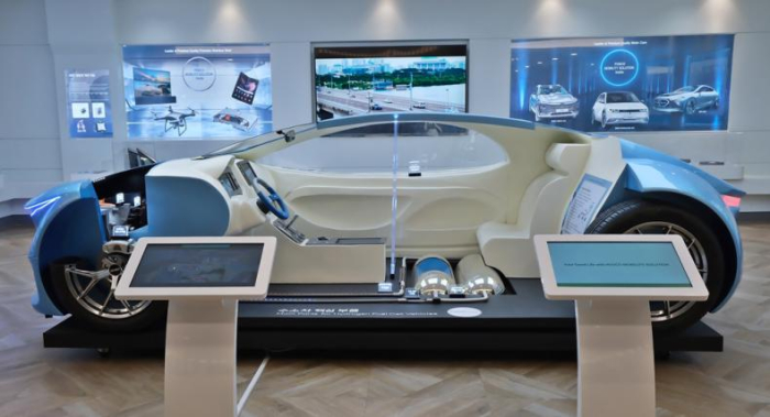 An eco-friendly car prototype equipped with POSCO International’s motor core