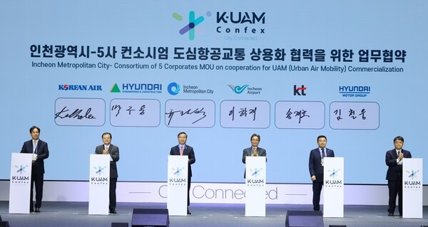 Hyundai　Motor's　K-UAM　One　Team　collaborates　with　Incheon　
