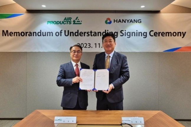 Hanyang,　Air　Products　to　co-work　for　green　ammonia　　