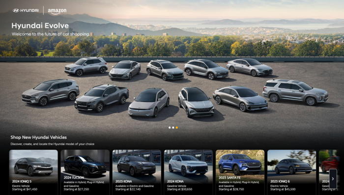 Hyundai　Evolve　Showroom　on　Amazon　(Captured　from　Amazon.com)