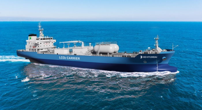 HD Korea Shipbuilding & Offshore Engineering liquefied carbon dioxide carrier (File photo, courtesy of HD KSOE)