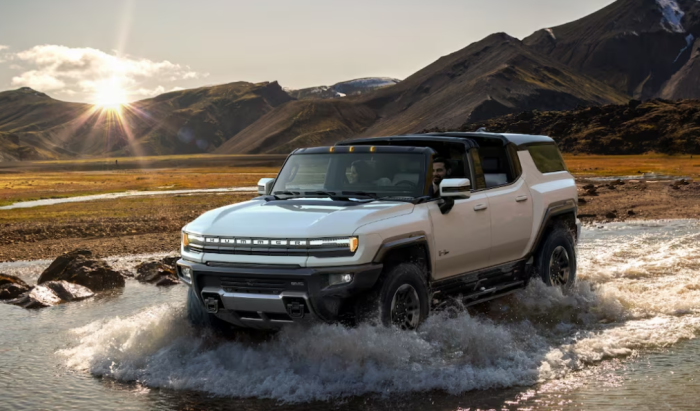 The GMC Hummer EV electric sport utility vehicle (Captured from GMC website)