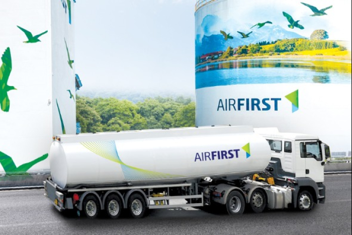 AirFirst transports industrial gas (captured from AirFirst's website)