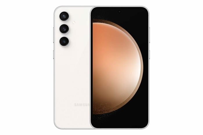 Samsung's Galaxy S23 FE series in cream