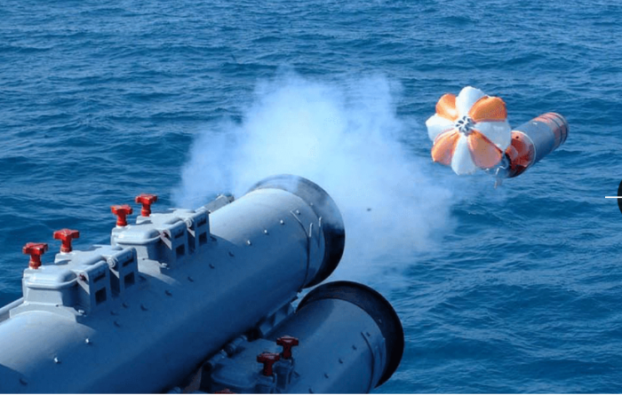Anti-submarine missile mounted on a surface ship (Screenshot captured from LIG Nex1 website)