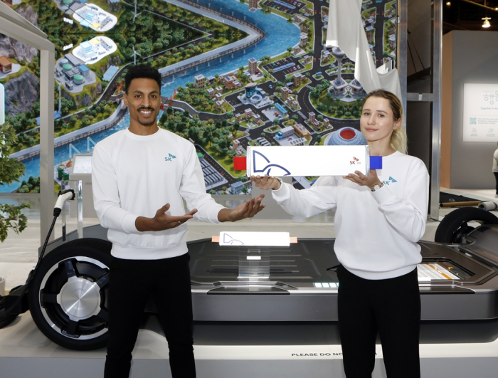 SK On showcases its EV battery at CES 2023 in Las Vegas