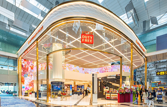 Lotte Duty Free shop at Singapore's Changi Airport