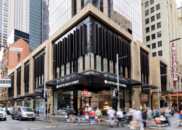 Lotte Duty Fre shop in Sydney