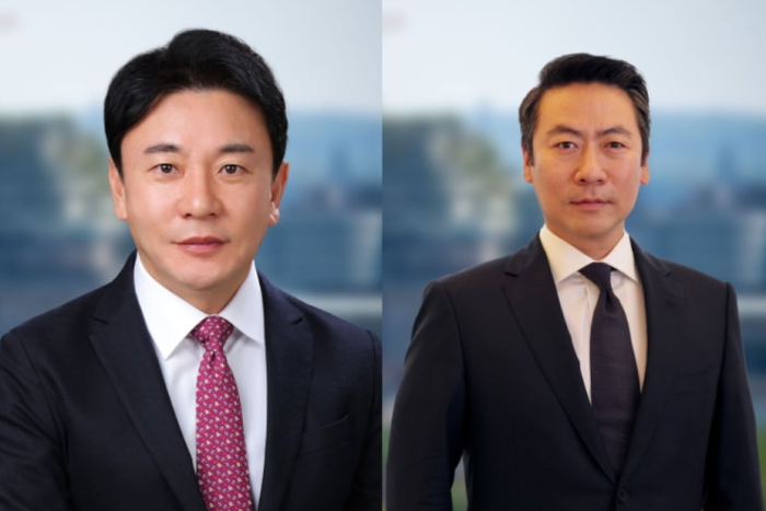 MQ Group CEO Yigeun Kim (left), Qube Industrial CEO James Lim