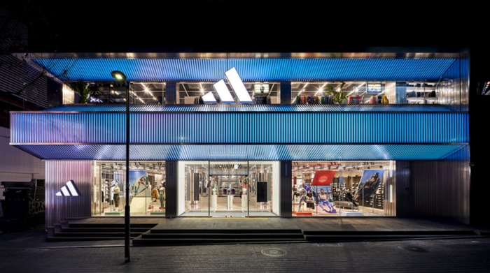 Adidas'　flagship　store　in　Myeongdon,　Seoul　(Courtesy　of　adidas)