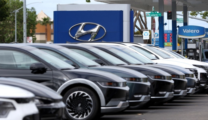 Hyundai　Motor's　sales　outlet　in　California　(Courtesy　of　AFP,　Yonhap　News)