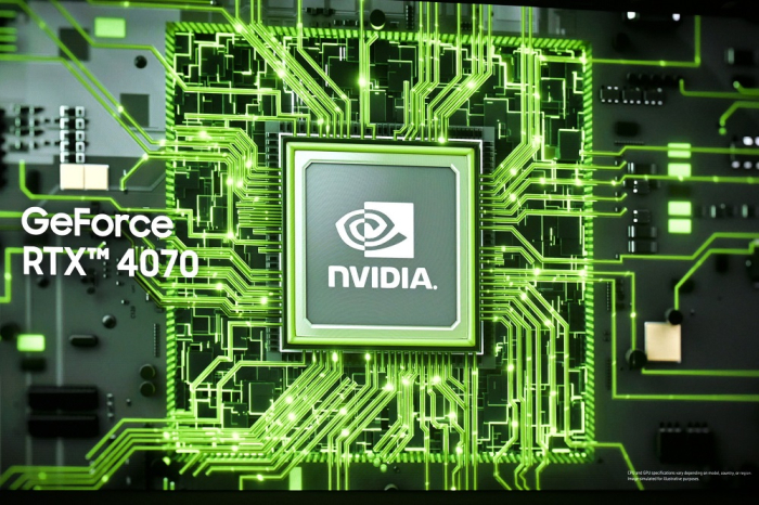 An upgraded NVIDIA GeForce RTX 4070 Laptop GPU